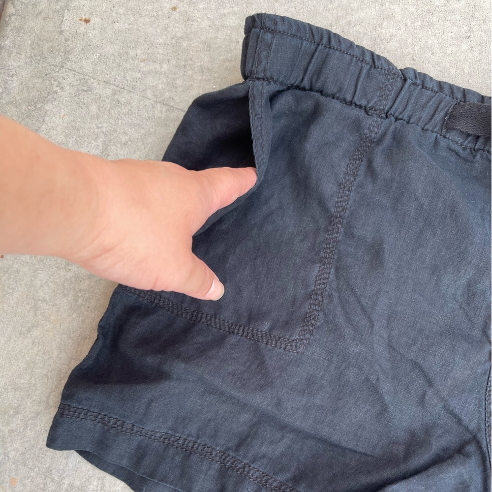 JCP Drawstring Linen Shorts MEDIUM - Picture 4 of 6